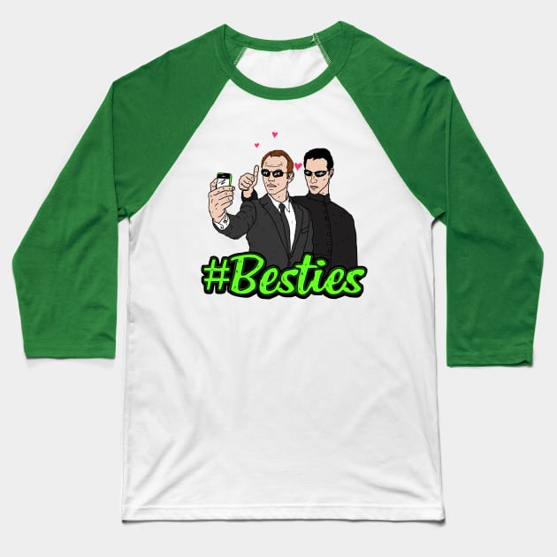 Besties #8 Baseball T-Shirt by nickcocozza